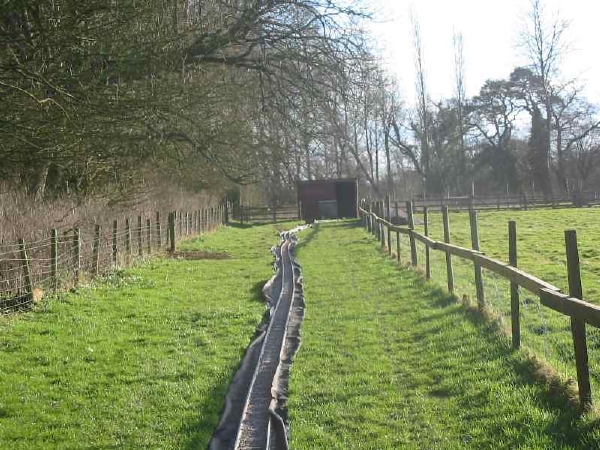 A view from High Hole down the ballasted track