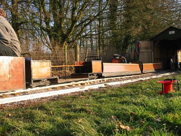 Robert reversing the train over the crossover
