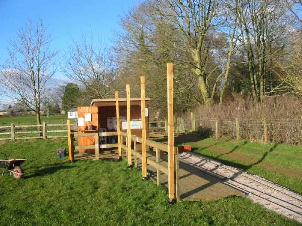 Posts erection complete