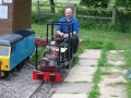 One of the builders with his creation!